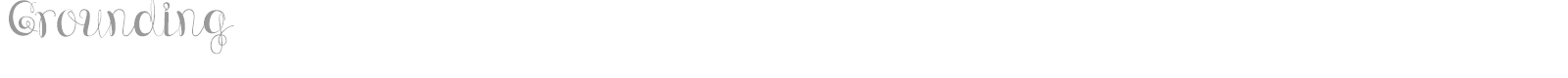 Grounding font preview