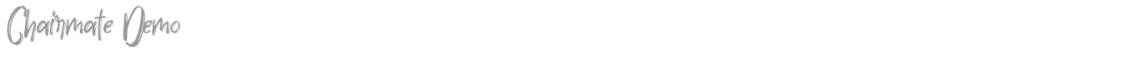 Chairmate font preview