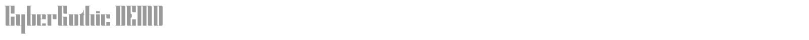 Cyber Gothic font preview
