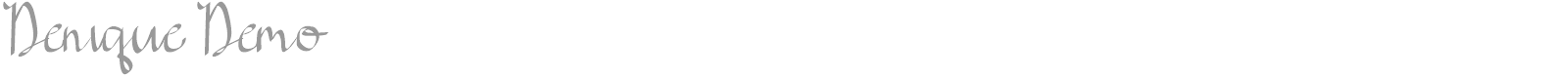 Denique font preview