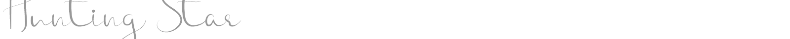 Hunting Star font preview