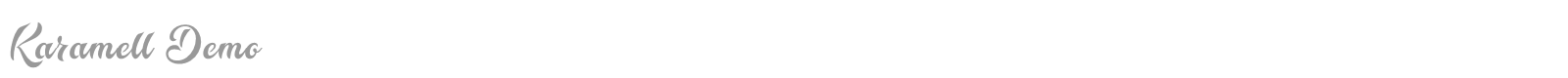 Karamell font preview