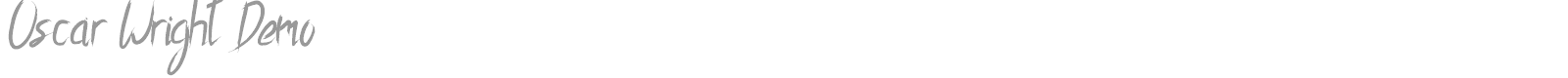 Oscar Wright font preview