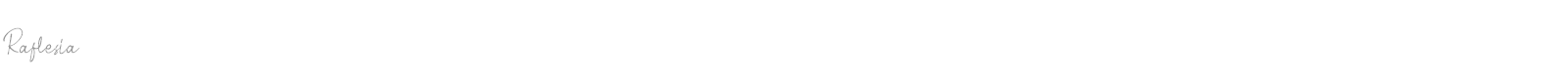 Raflesia font preview
