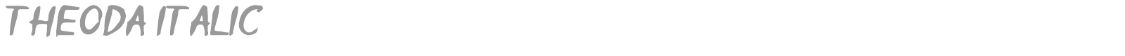 Theoda font preview