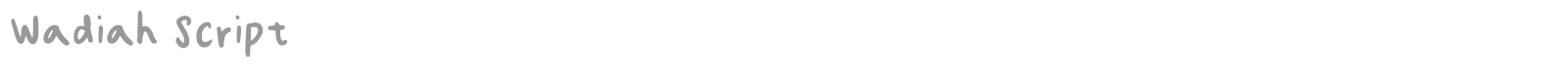 Wadiah Script font preview