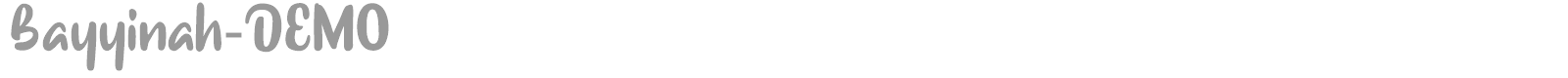 Bayyinah font preview