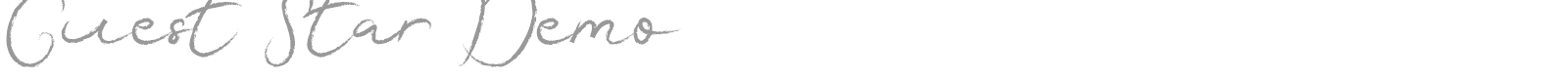 Guest Star font preview