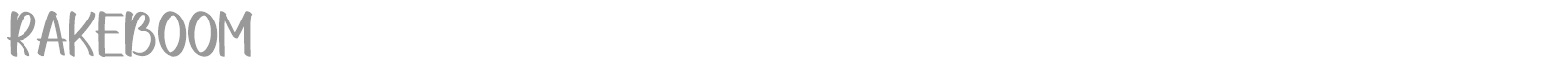 Rakeboom font preview