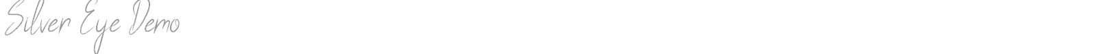 Silver Eye font preview