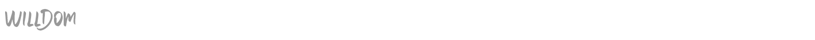 Willdom font preview