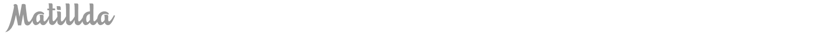 Matillda font preview
