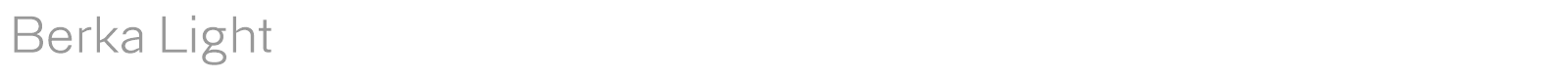 Berka font preview