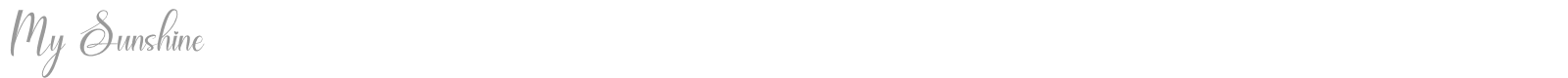 My Sunshine font preview