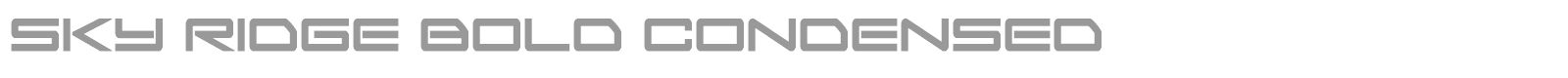 Sky Ridge font preview