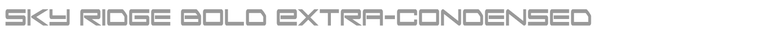 Sky Ridge font preview