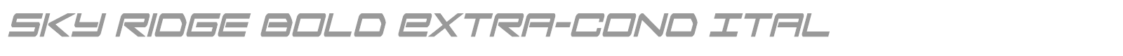 Sky Ridge font preview
