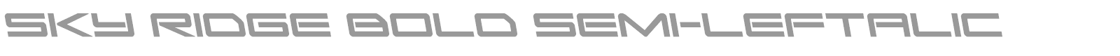 Sky Ridge font preview