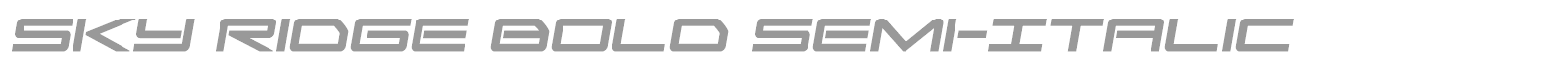 Sky Ridge font preview