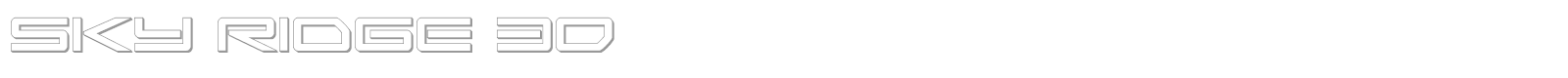 Sky Ridge font preview