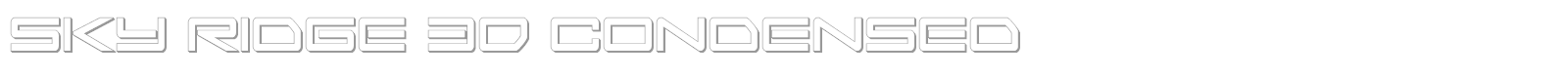 Sky Ridge font preview