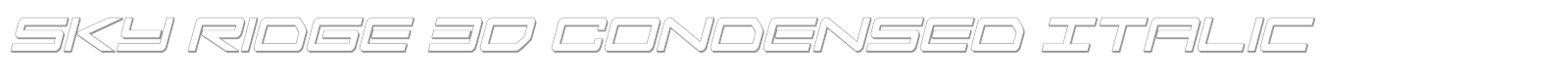Sky Ridge font preview