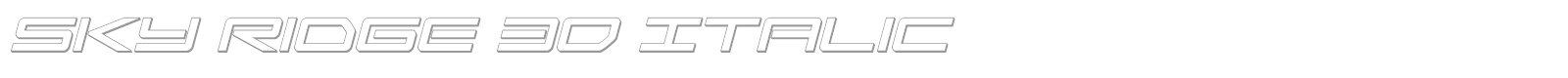 Sky Ridge font preview
