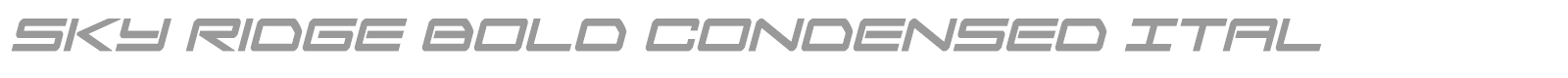 Sky Ridge font preview