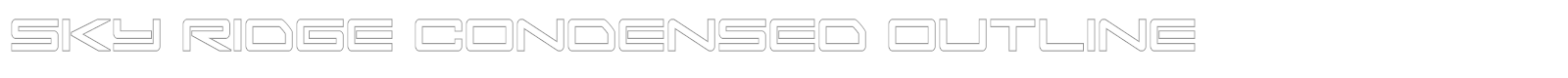 Sky Ridge font preview