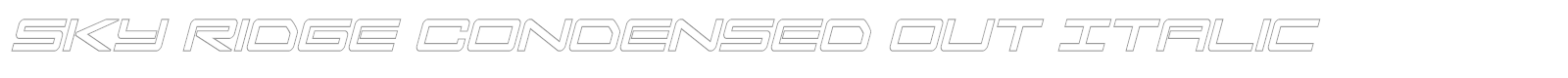 Sky Ridge font preview