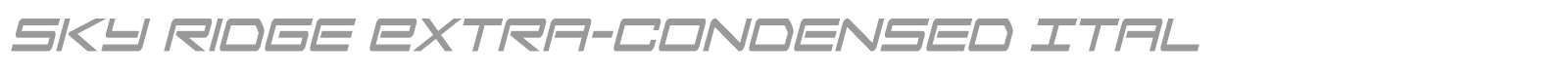 Sky Ridge font preview