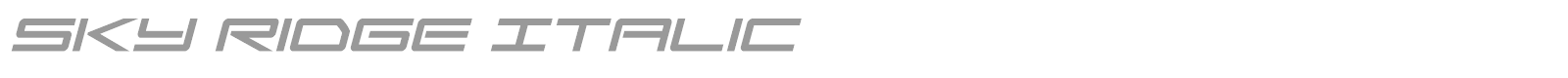Sky Ridge font preview