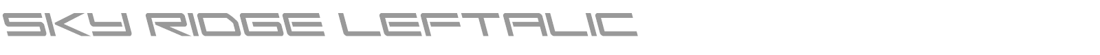 Sky Ridge font preview