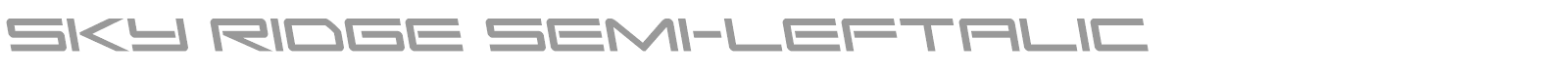 Sky Ridge font preview