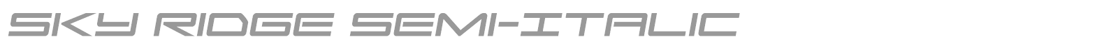 Sky Ridge font preview