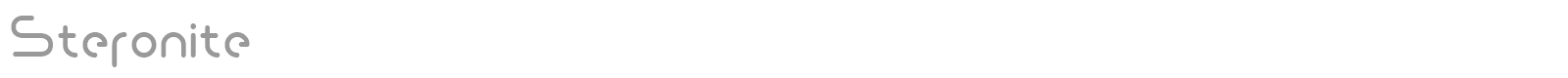 Steronite font preview