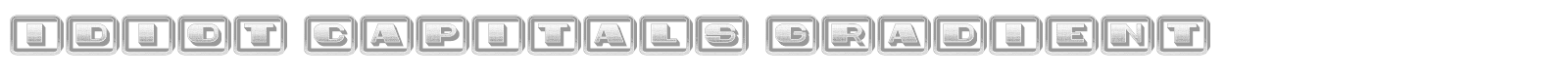 Idiot Capitals font preview