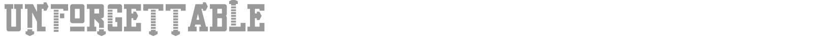 Unforgettable font preview