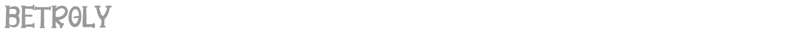 Betroly font preview