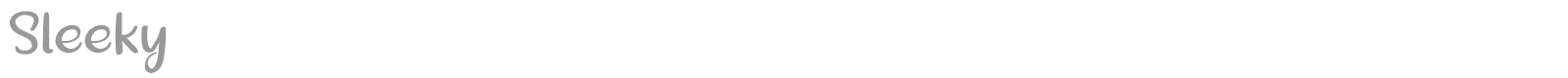 Sleeky font preview
