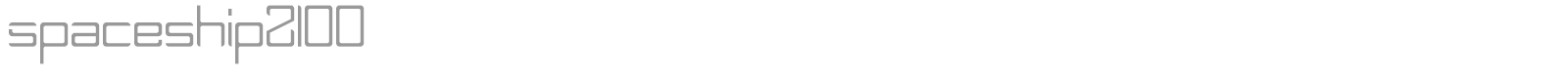 Spaceship 2100 font preview