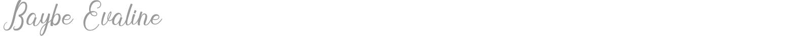 Baybe Evaline font preview