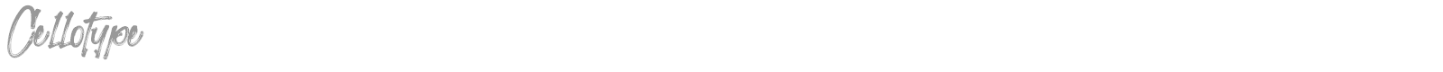 Cellotype font preview