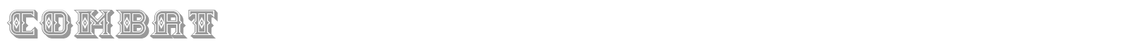 Combat font preview