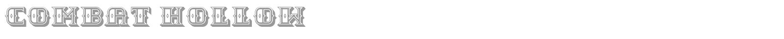 Combat font preview