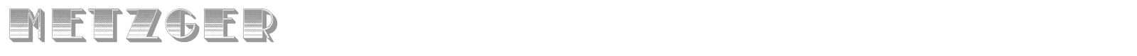 Metzger font preview
