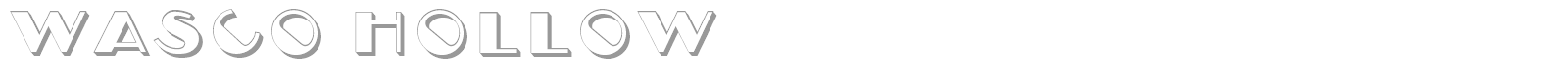 Wasco font preview
