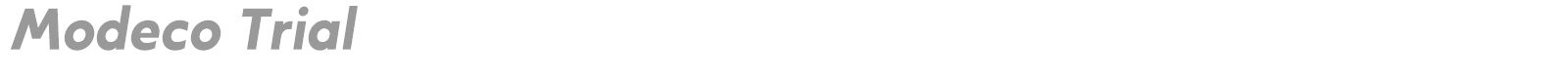 Modeco font preview