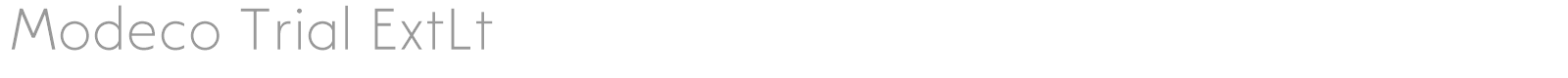 Modeco font preview