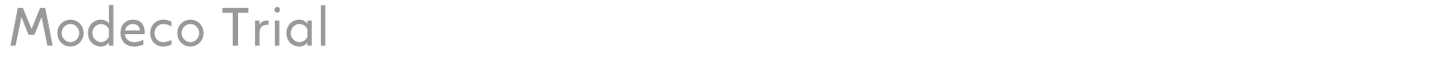 Modeco font preview